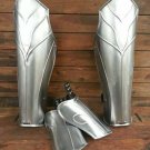 Medieval Knights Crusader Armour Suit Larp Legs Guard Greaves Steel Protection Medieval Knights Crusader Armour Suit Larp Legs Guard Greaves Steel Protection