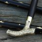 Nautical Style Designer Brass Head Handle Vintage Wooden Walking Cane Stick 36"