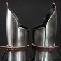 18 Gauge Medieval Knight Warrior Larp Pair Of Bracers Arm Protection Hand Guard