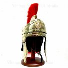 Halloween Knights Helmet Roman IMPERIAL Gallic Centurion Helmet Italic Red Plume Halloween Knights Helmet Roman IMPERIAL Gallic Centurion Helmet Italic Red Plume