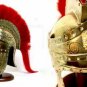 Halloween Knights Helmet Roman IMPERIAL Gallic Centurion Helmet Italic Red Plume