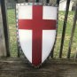 Cosplay Medieval Reproduction Red Templar Armour Shield~Crusader~Larp~Battle