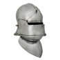 Medieval Close Face Helmet knight Crusader Armour Larp Bascinet Visor SCA helmet
