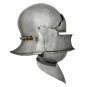 Medieval Close Face Helmet knight Crusader Armour Larp Bascinet Visor SCA helmet