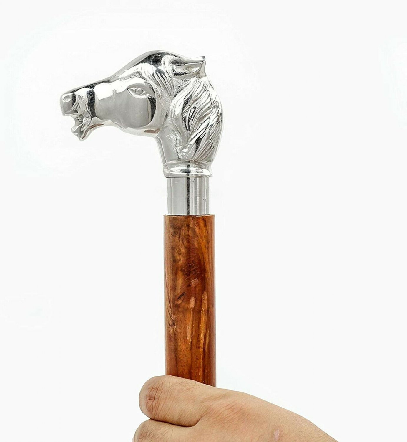 Victorian Horse Head Handle Stick Nautical Vintage Wooden Walking Stick