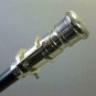 Victorian Chrome Telescope Brass Head Handle Walking stick Nautical wooden Cane