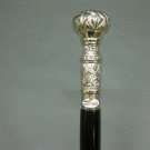 Steampunk Victorian Design Nautical Head Handle Vintage wood Walking Stick Cane