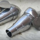 Medieval Knight Warrior Larp Pair Of Bracers Arm Protection Hand Armour Guard Medieval Knight Warrior Larp Pair Of Bracers Arm Protection Hand Armour Guard