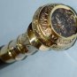 Brass Compass Head Handle Walking stick Victorian Wooden Nautical Cane stick 36"