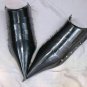 Black Armor Shoes Pair ~ Medieval Knight Crusader Spartan ~Steel Armour Sabaton
