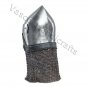 Hand-Forged Steel VIKING HELMET w/Chainmail -- Close/medieval/dark age/sca/armor