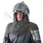 Hand-Forged Steel VIKING HELMET w/Chainmail -- Close/medieval/dark age/sca/armor