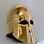Medieval Greek Corinthian Helmet, Knight Spartan Brass Finish Larp Mora Helmet