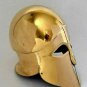 Medieval Greek Corinthian Helmet, Knight Spartan Brass Finish Larp Mora Helmet