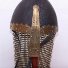 Medieval Viking Nasal Norman Chain Mail Helmet knight Crusader Armor Larp helmet