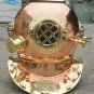 Copper Diving Helmet Wine Beer Bucket Boston Brass Helmet Scuba Divers Divers