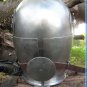 Hand Forged ~ Medieval Crusader Steel Helmet ~Battle ready Larp Helm~ SCA Helm