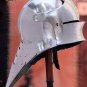 Hand Forged Long Edge Sallet Helmet Schaller w/Leather Liner visor Knight Helm