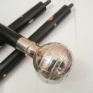 Vintage Globe Design Nautical Silver Brass Head Handle Wooden Walking Stick 36" Vintage Globe Design Nautical Silver Brass Head Handle Wooden Walking Stick 36"