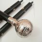Vintage Globe Design Nautical Silver Brass Head Handle Wooden Walking Stick 36"