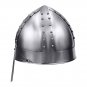 Medieval Knight Helmet Nasal Style Viking Norman LARP Steel Armour Hat Costume