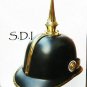 WW I&II Leather German Helmet Brass Screw Spike FR Leathers Pickelhaube Armor