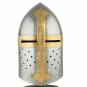 Hand-Forged Medieval Great Oval Templar Helmet ~ sca~jousting~helm~knight~armor