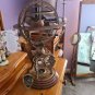 Lion Engraved Brass Armillary Sphere World Globe Decor Item 18 Inches Large