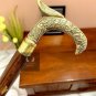 Solid Brass Designer Head Handle Victorian Walking Wooden Stick Vintage Cane