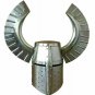 Halloween Medieval Templar Warrior Helmet SCA LARP Knight Helmet with Stand