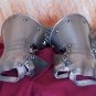 Medieval Armor Suit Gauntlets Gothic Knight Fingerless Gloves SCA LARP Gloves