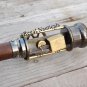 Antique Retro Style Live Steam Engine Model Cane Wood Walking Stick Brass Stave