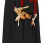 Medieval Crusader Templar Tunic Knight Black Red Surcoat Cloak Wearable costume