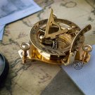 Vintage London west maritime antique SUNDIAL COMPASS brass nautical Gift item
