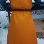 Halloween Outfit Perfect Tunic Armor Robes Yellow Rider Gowns Half Sleeve clothe