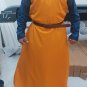 Halloween Outfit Perfect Tunic Armor Robes Yellow Rider Gowns Half Sleeve clothe