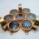 LOT OF 10 PCS MARITIME NAUTICAL VINTAGE STYLE BRASS POCKET COMPASS KEY CHAINS LOT OF 10 PCS MARITIME NAUTICAL VINTAGE STYLE BRASS POCKET COMPASS KEY CHAINS