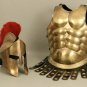 Spartan King Leonidas Medieval Helmet Jacket | 300 Movie Greek Roman Breastplate