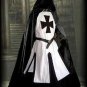 Medieval Crusader Templar Tunic Knight Black White Surcoat Cloak Larp costume