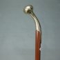 Solid Brass Designer Horse Hames Handle Wooden Victorian Vintage Walking Cane