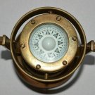 Vintage Brass nautical gimbal compass Antique ship's binnacle gimballed compass