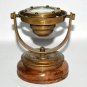 Vintage Brass nautical gimbal compass Antique ship's binnacle gimballed compass