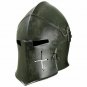 SCA LARP 18GA Medieval Barbuta Helmet /Great Knight Templar Helmet with Stand
