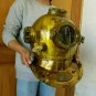 18" Divers Helmet Diving Helmet U.S Navy Mark V Deep Sea Antique Scuba Vintage