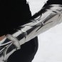 Halloween Medieval Armor Suit Knight 18 G Steel Larp Bracers set with Pauldrons