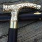 New Brass Head Handle designer Canes Vintage Victorian Black Walking Stick 39"