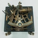 J.SCOTT Antique Sextant Nautical Brass Astrolabe Working Marine Vintage Box