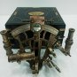 J.SCOTT Antique Sextant Nautical Brass Astrolabe Working Marine Vintage Box