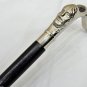 Brass Head Handle Harvey Canes Silver Chinese Man Vintage Cane Walking Stick New