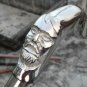 New Brass Head Handle Harvey Canes Silver Chinese Man Vintage Cane Walking Stick